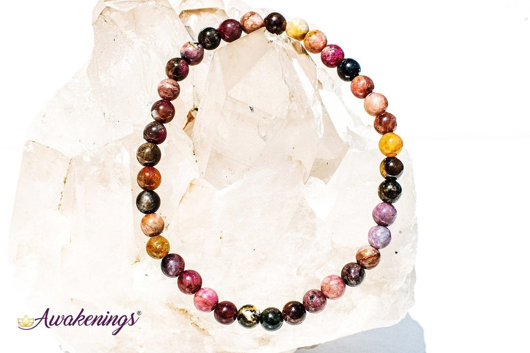Mixed Tourmaline Bracelet-5-7mm