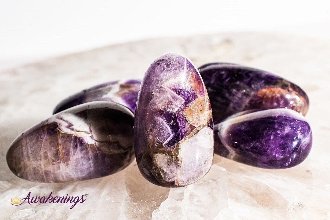 Chevron Amethyst- Large Tumbled