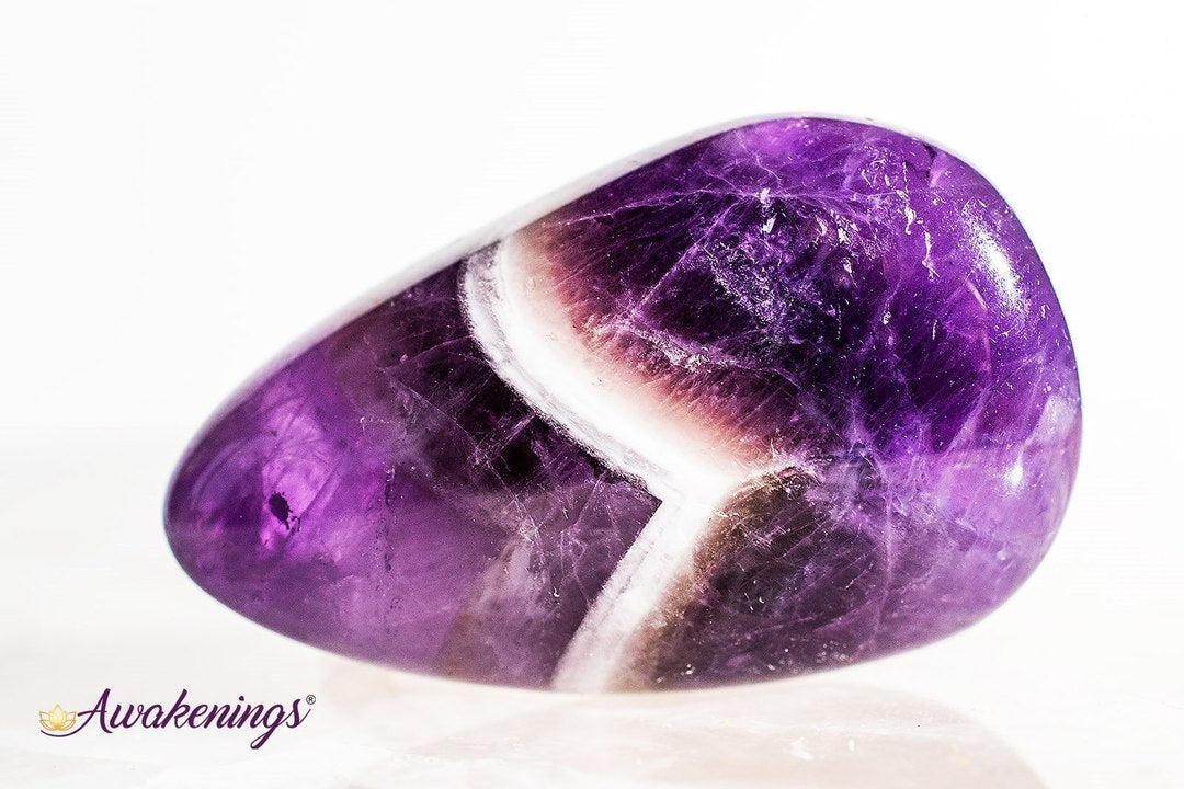 Chevron Amethyst- Large Tumbled