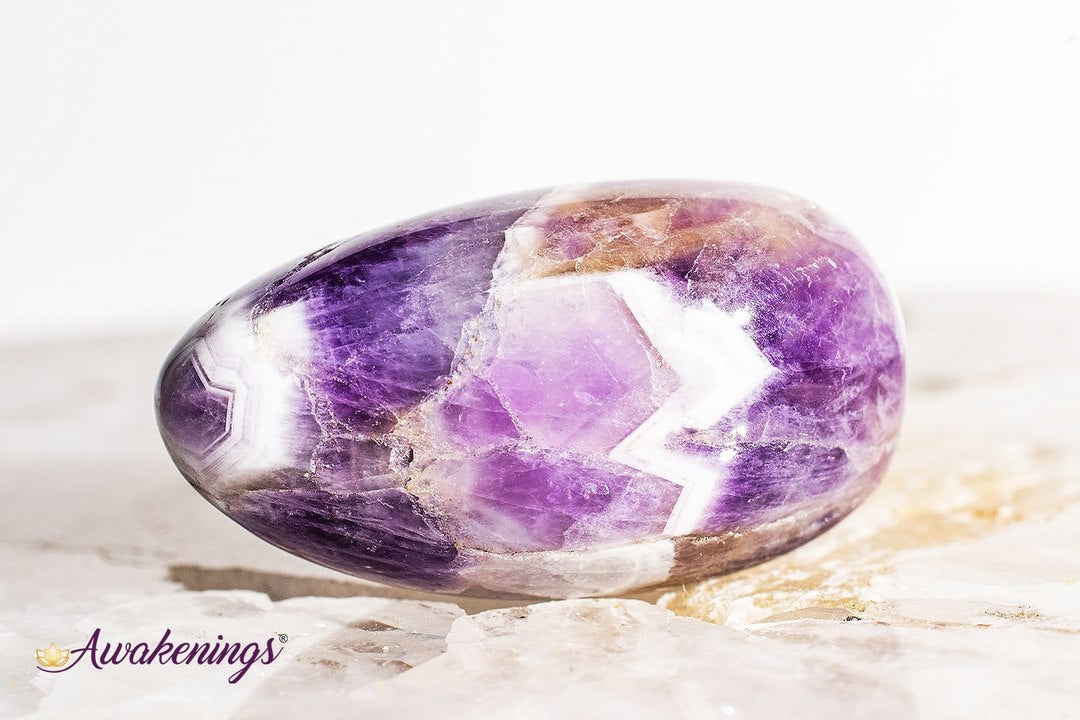 Chevron Amethyst- Large Tumbled