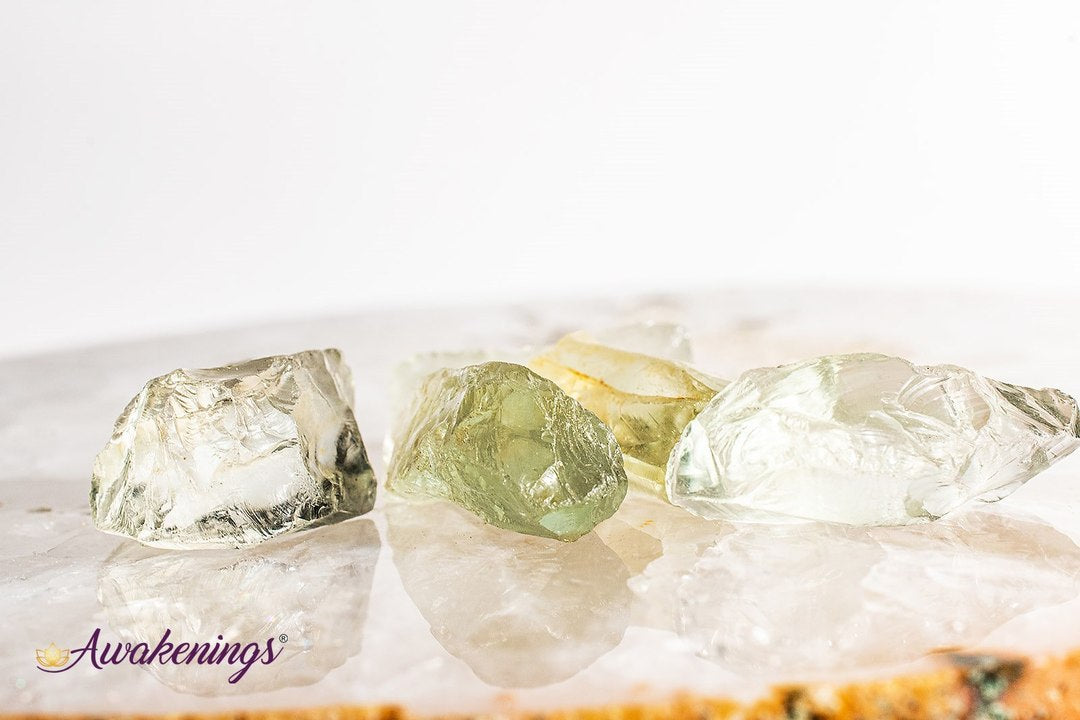 Prasiolite (Clear) Green Amethyst-Rough Raw Natural