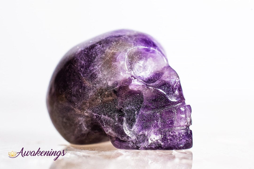 Amethyst Skull-Mini