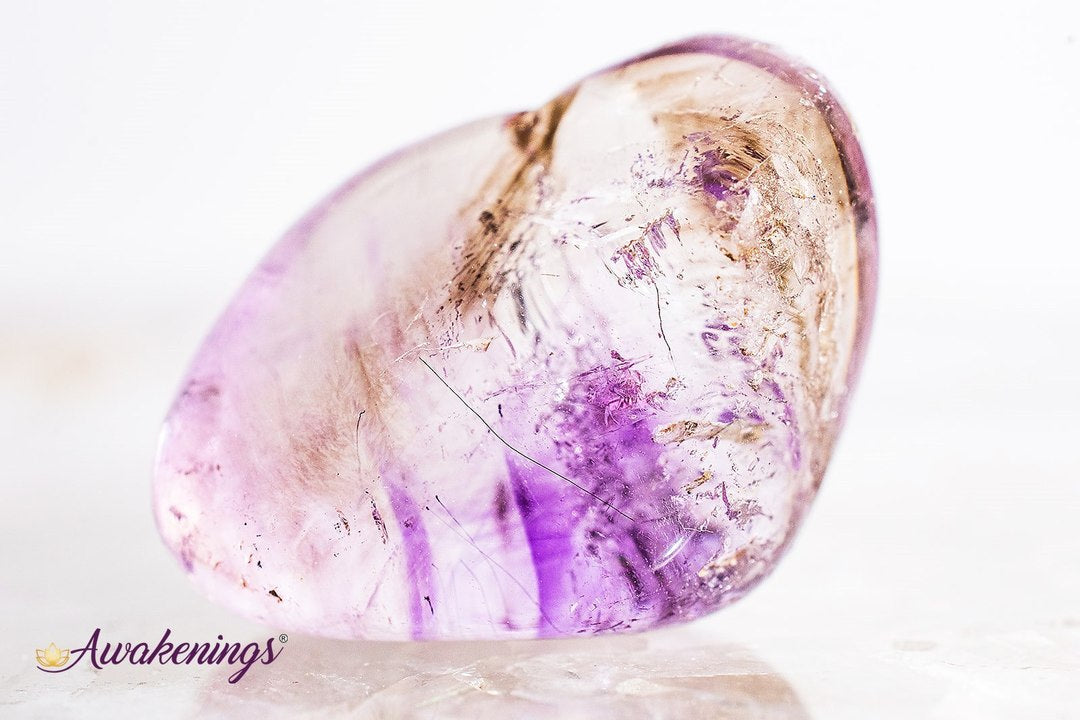 Light Brandberg Amethyst - Tumbled