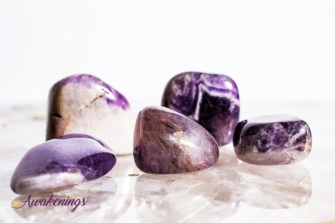 Chevron Amethyst - Tumbled