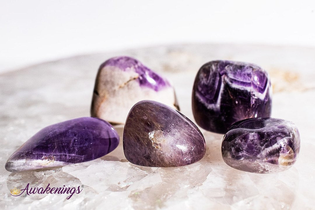Chevron Amethyst - Tumbled