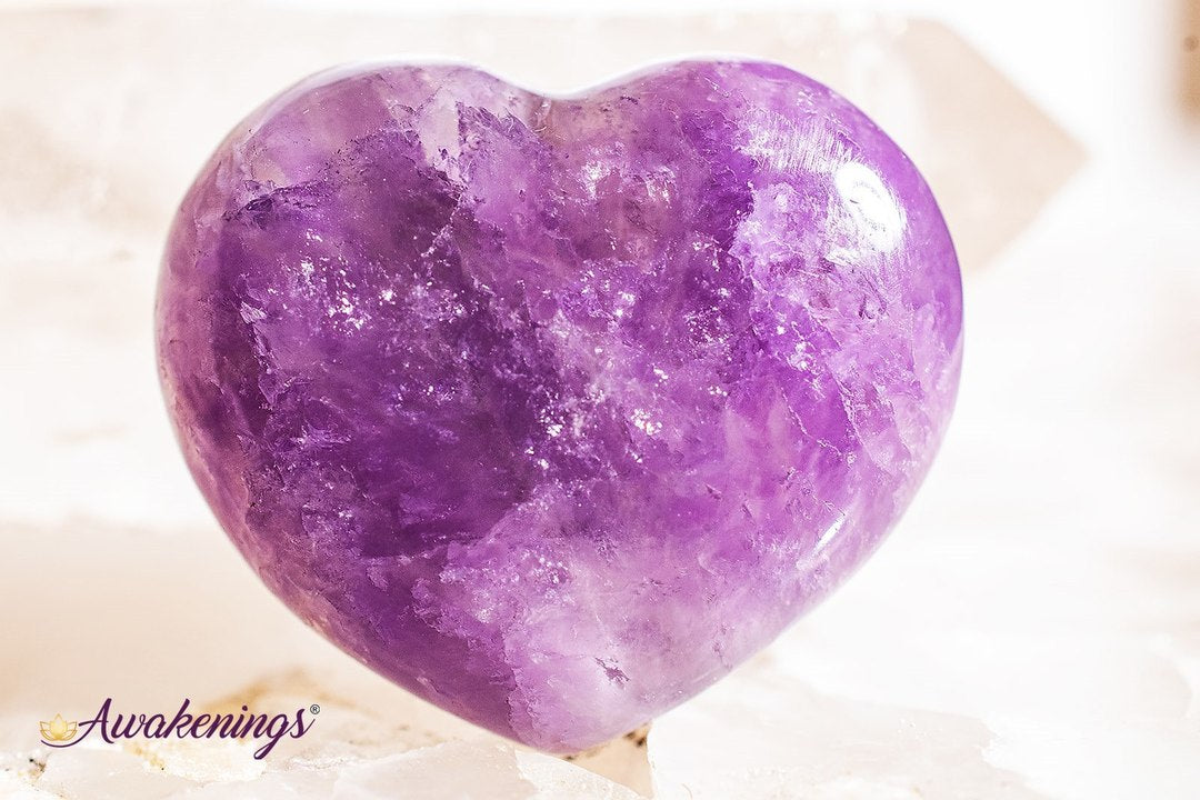 Amethyst Heart - Small (1")