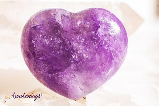 Amethyst Heart - Small (1")