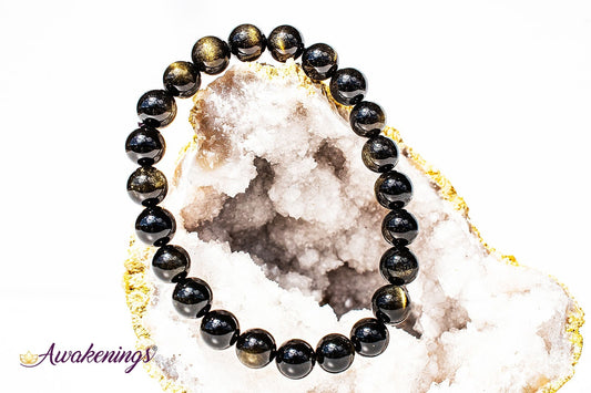 Goldsheen/Gold Sheen Obsidian Bracelet-8mm