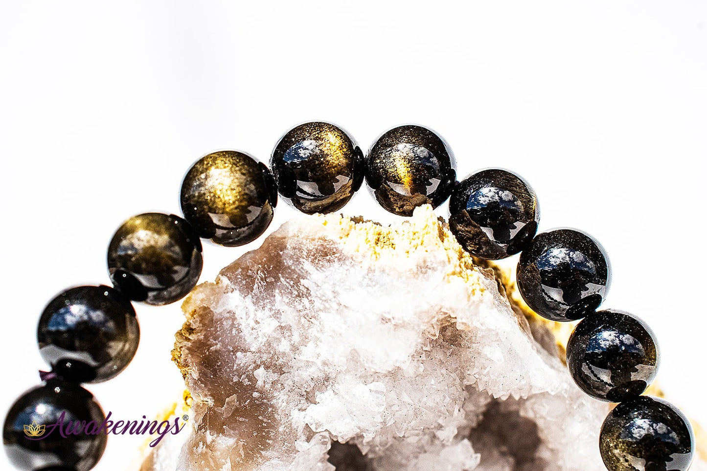 Goldsheen/Gold Sheen Obsidian Bracelet-8mm