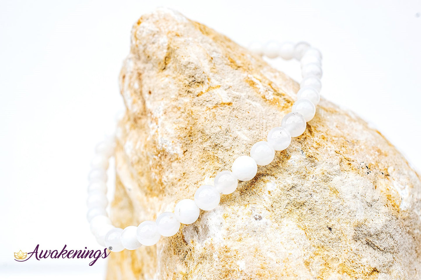 White Opal Bracelet -  4mm