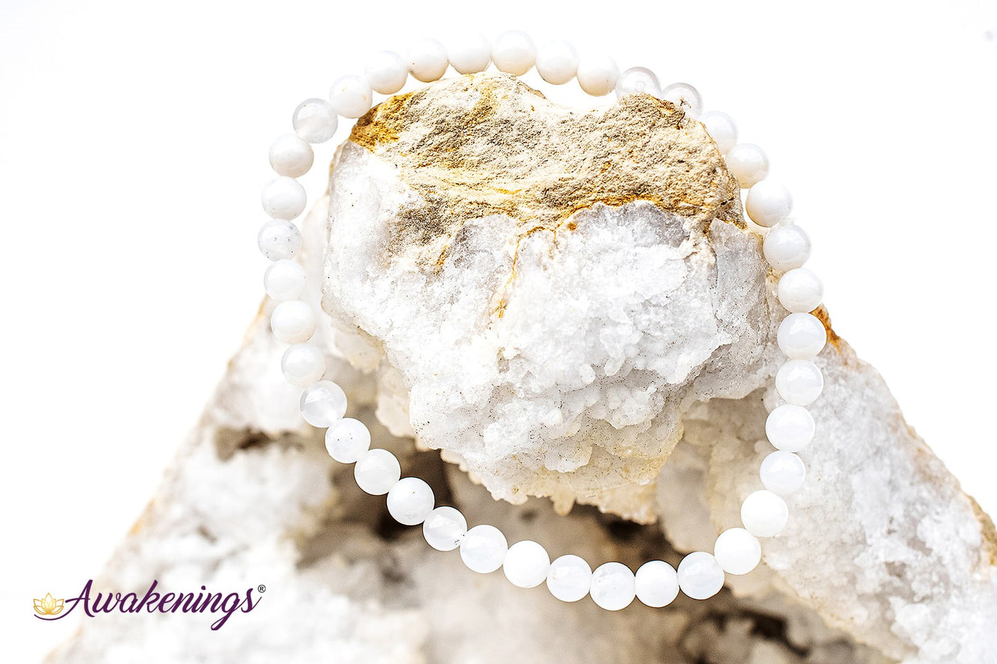 White Opal Bracelet -  4mm