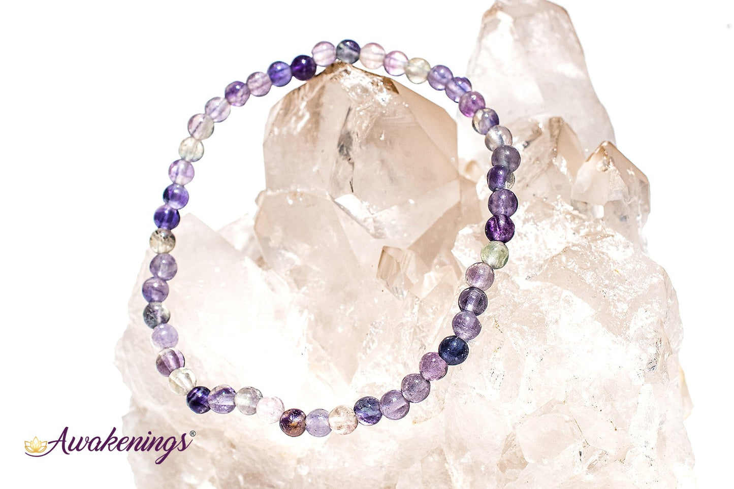 Rainbow Fluorite Bracelet- 4mm
