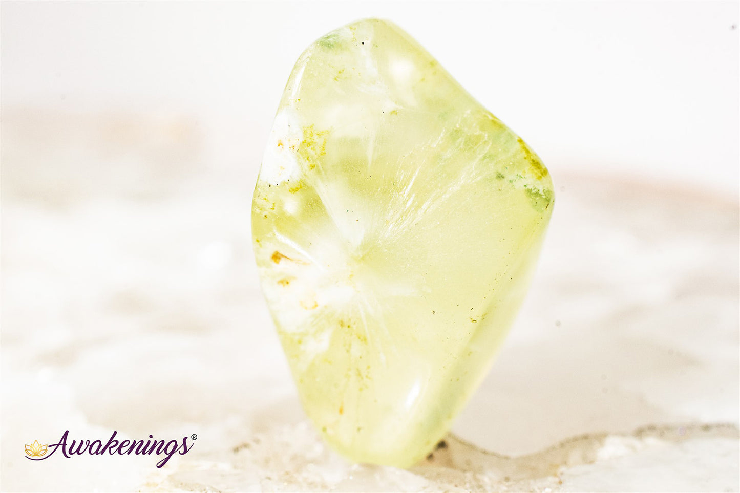 Green Prehnite - Tumbled
