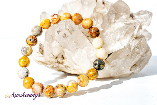 Crazy Lace Agate Bracelet - 8mm