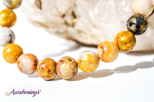 Crazy Lace Agate Bracelet - 8mm