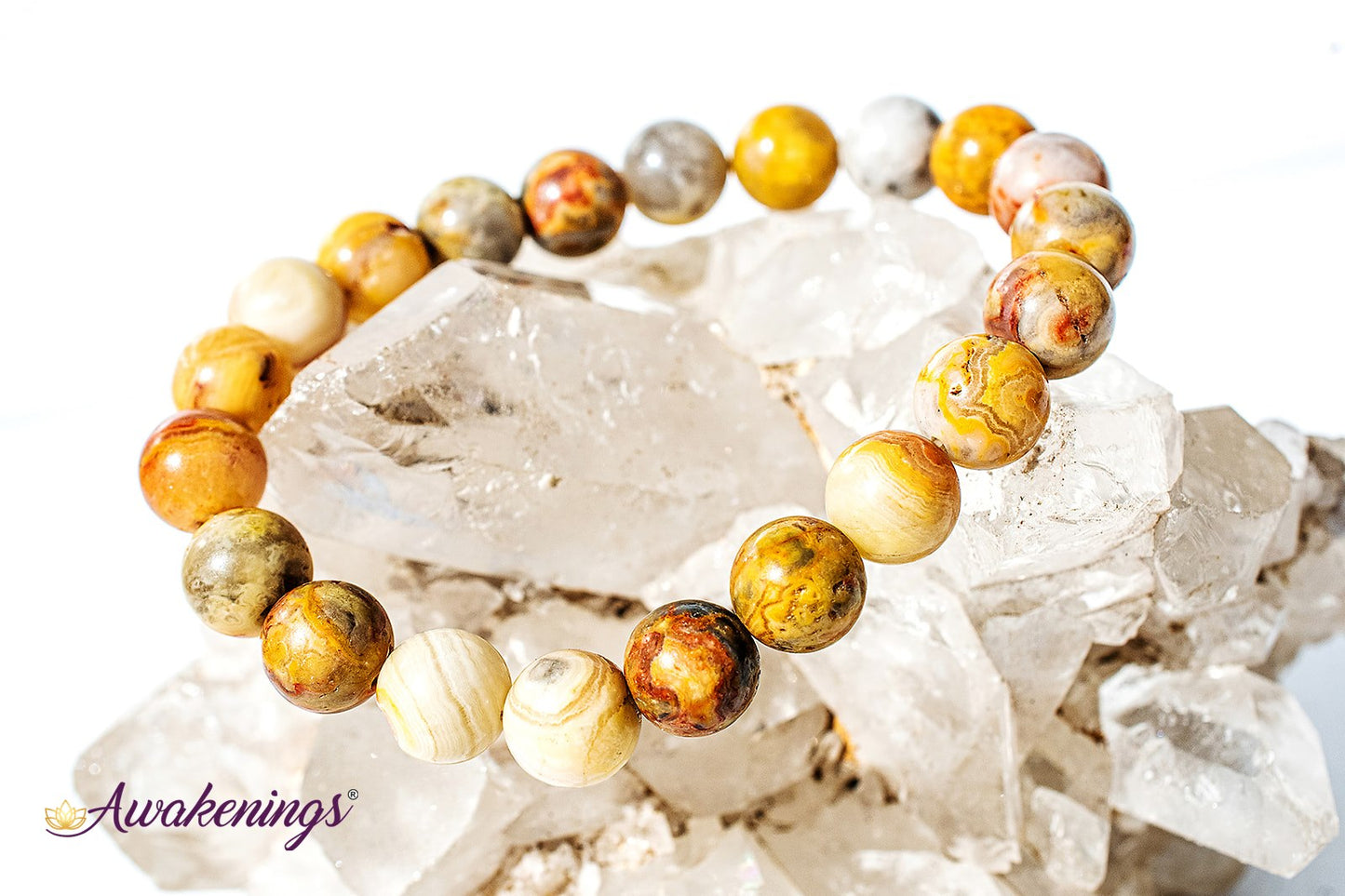 Crazy Lace Agate Bracelet - 8mm