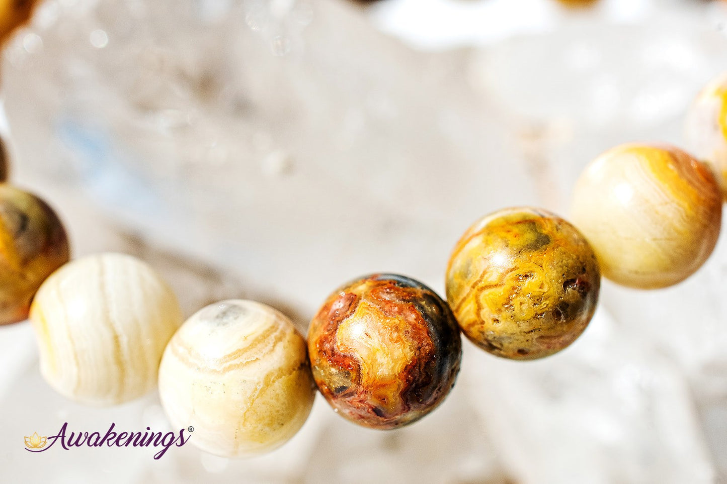 Crazy Lace Agate Bracelet - 8mm
