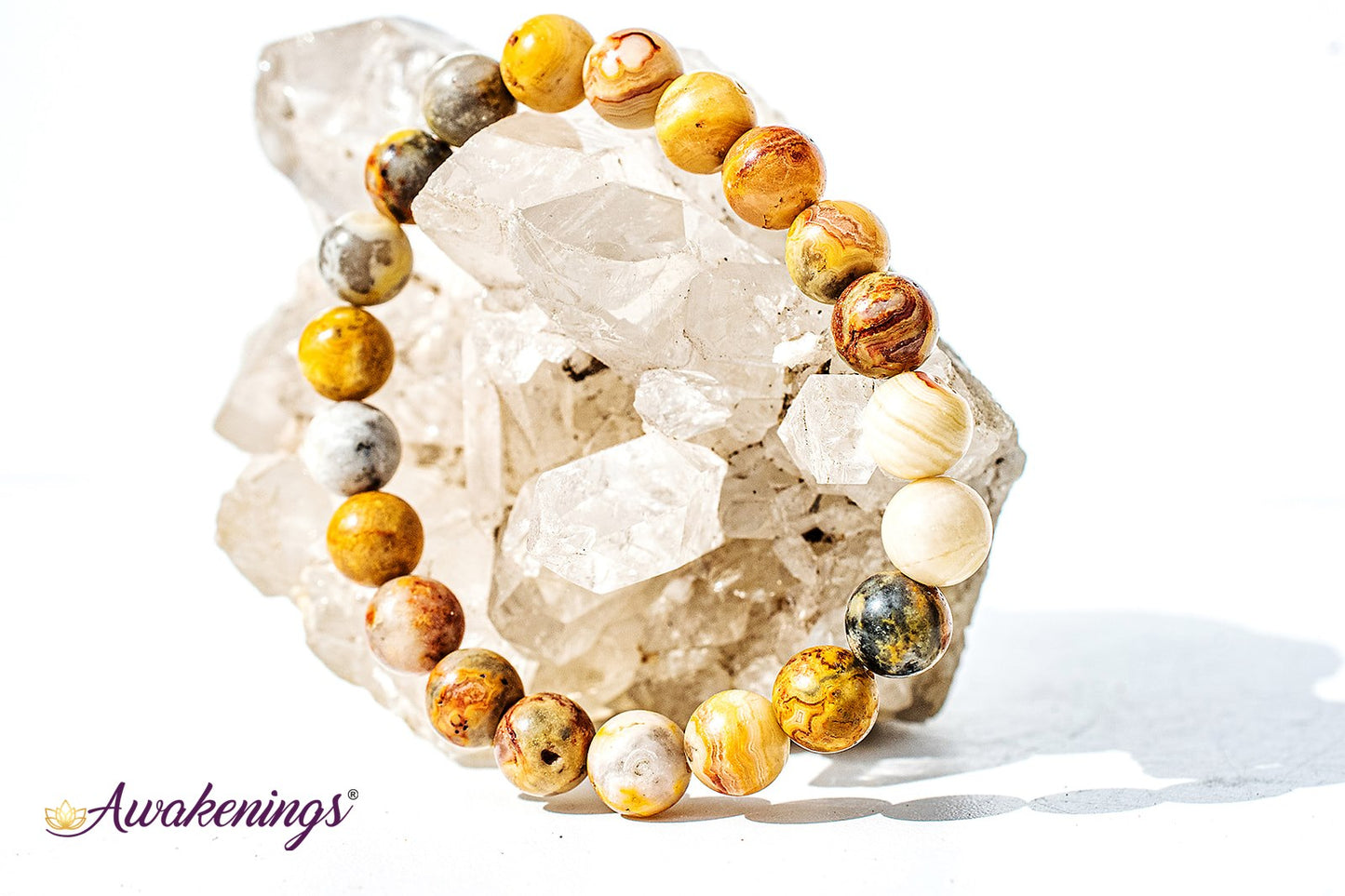 Crazy Lace Agate Bracelet - 8mm