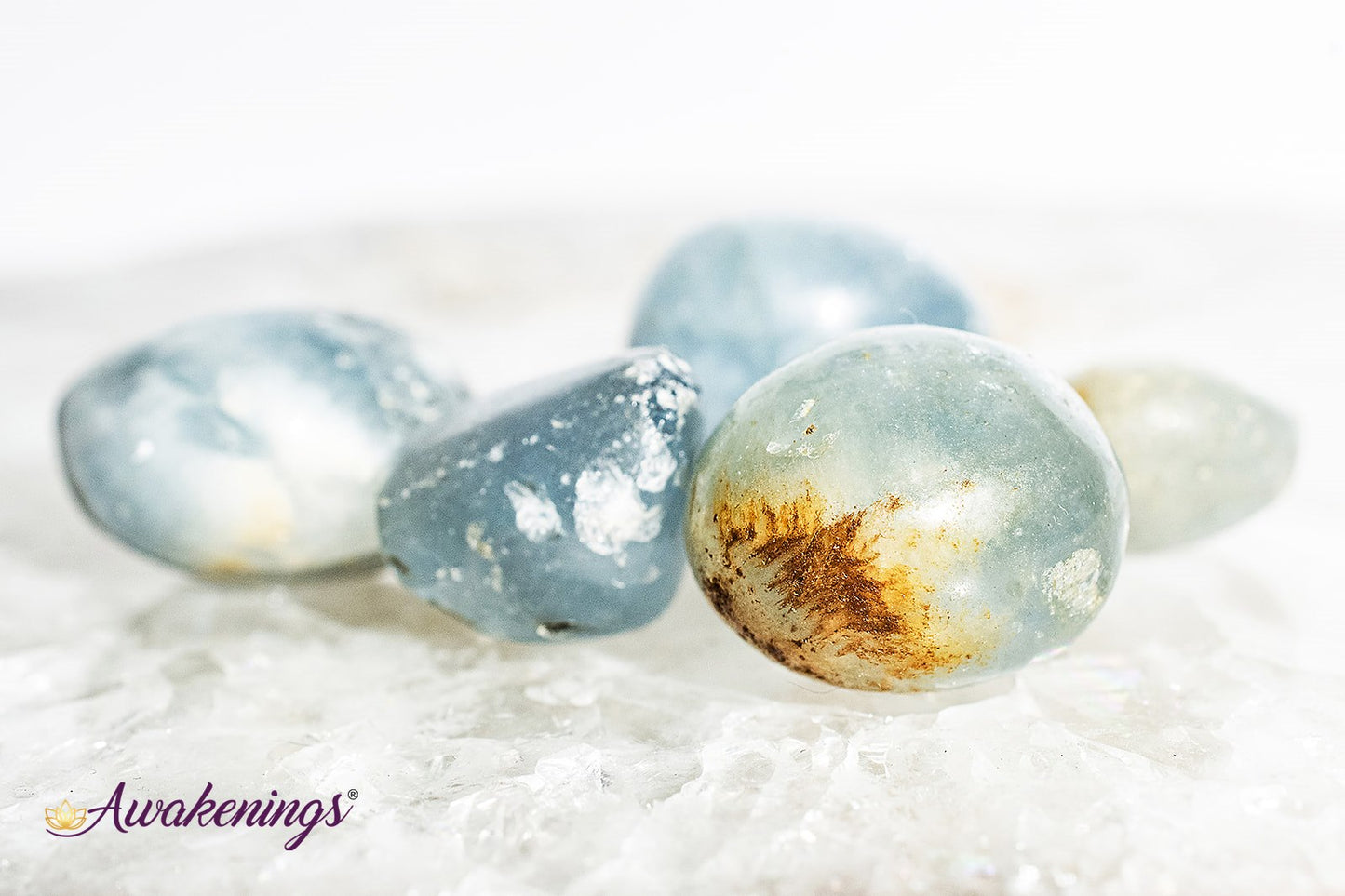 Blue Celestite -  Tumbled