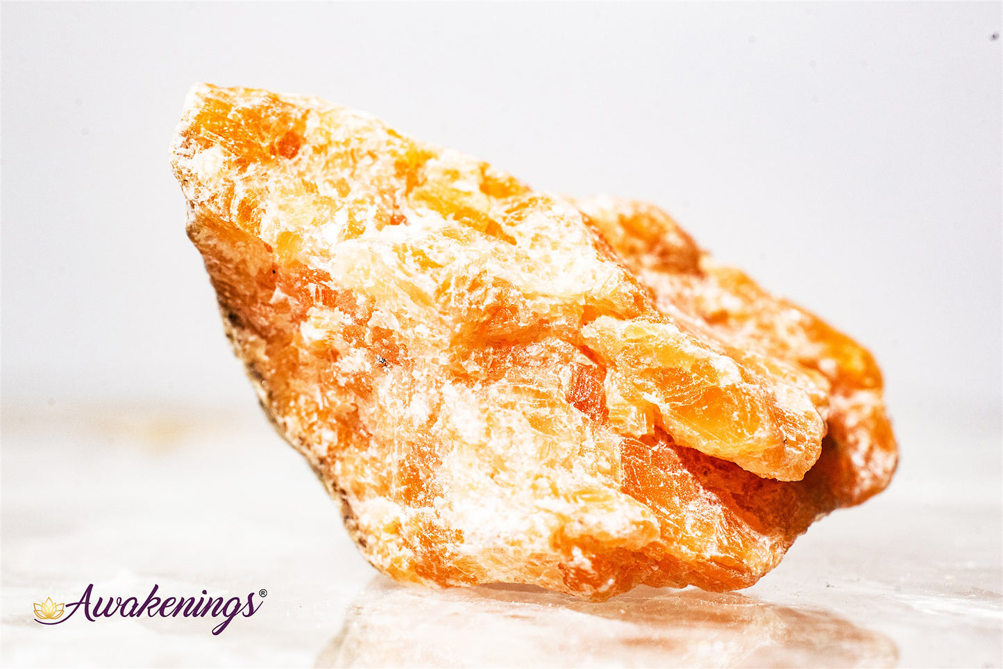 Dark Orange Calcite - Rough Raw Natural