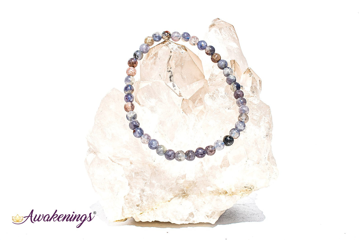 Iolite/Water Sapphire Bracelet-4mm