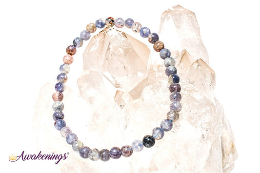 Iolite/Water Sapphire Bracelet-4mm