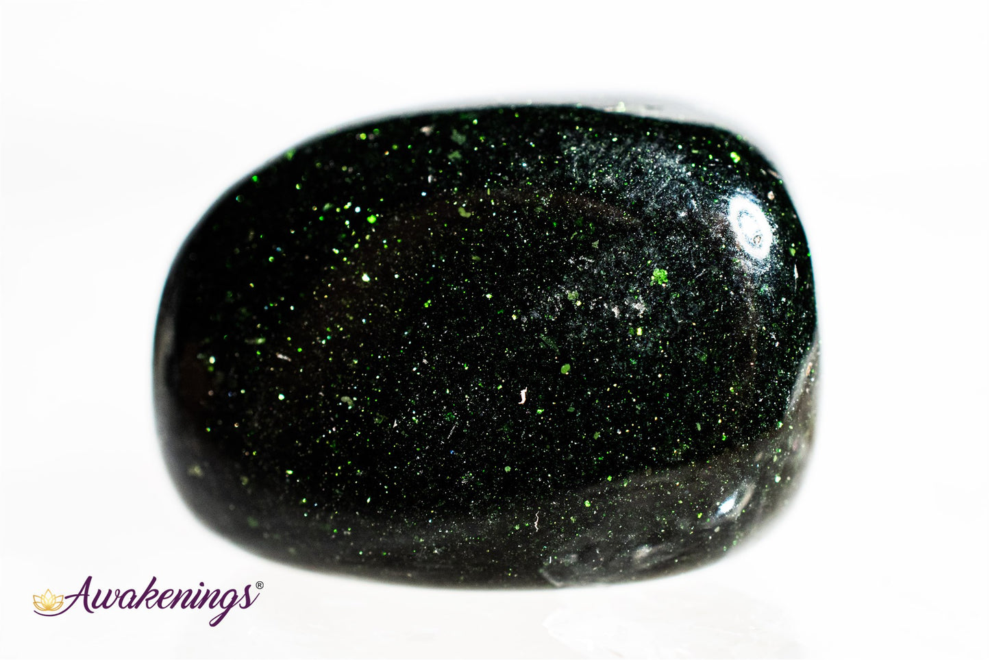 Green Sandstone/Goldstone - Tumbled