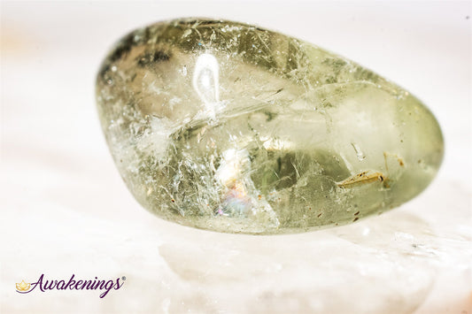 Clear Prasiolite- Tumbled