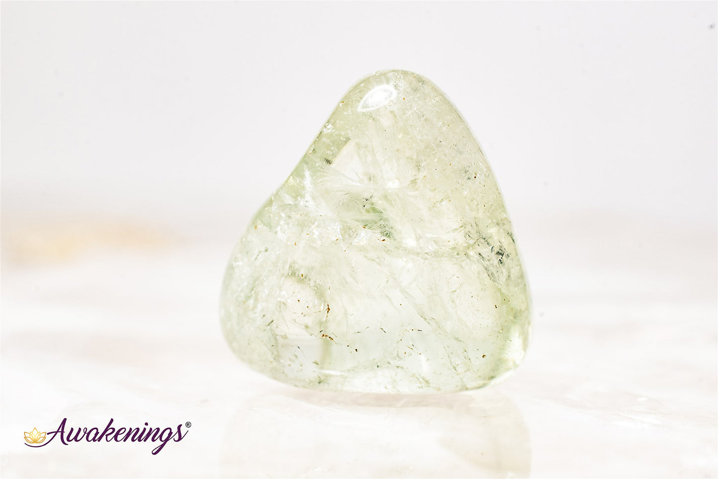 Clear Prasiolite- Tumbled