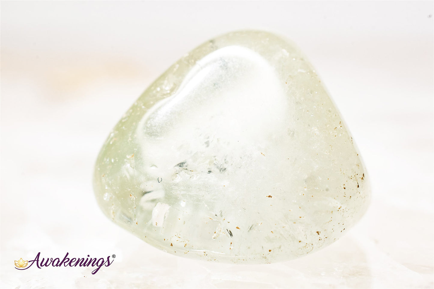 Clear Prasiolite- Tumbled