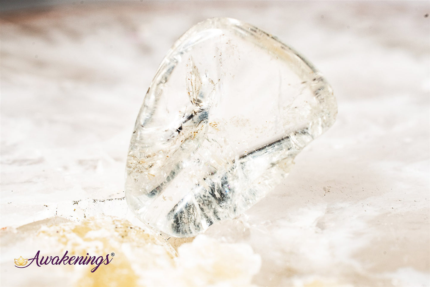 Clear Prasiolite- Tumbled