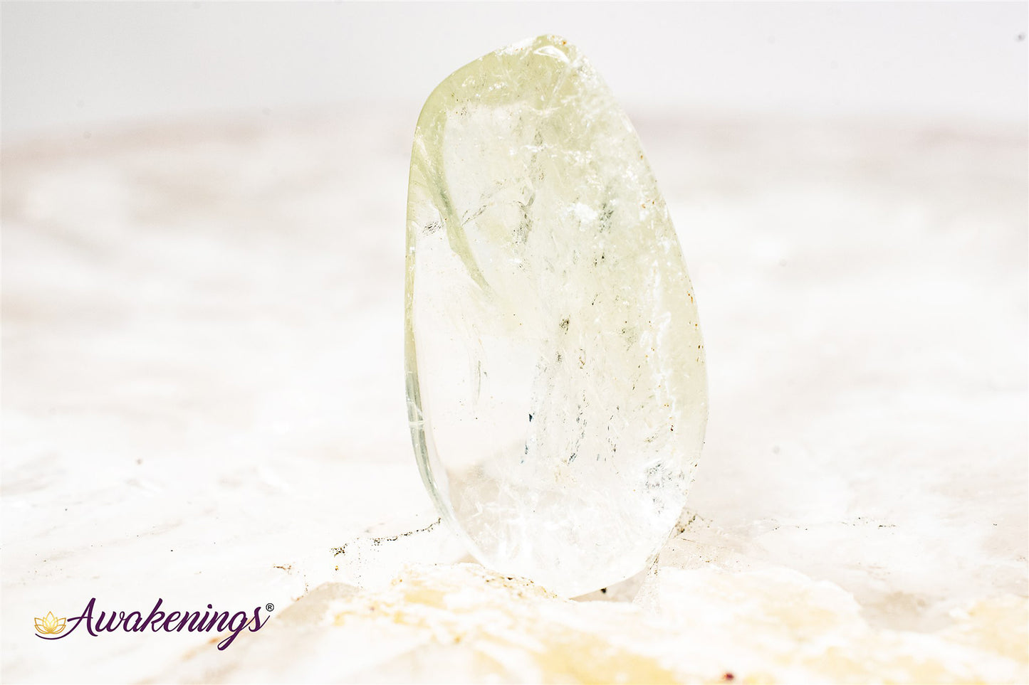 Clear Prasiolite- Tumbled