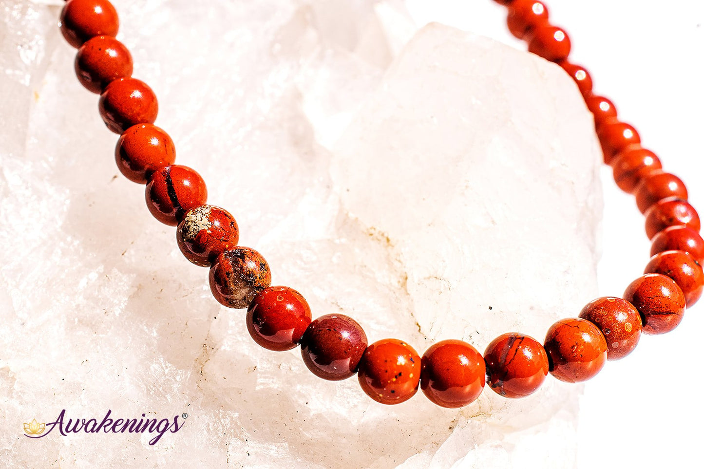 Brecciated Red Jasper Bracelet-4mm