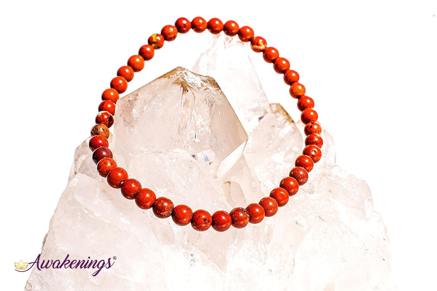 Brecciated Red Jasper Bracelet-4mm