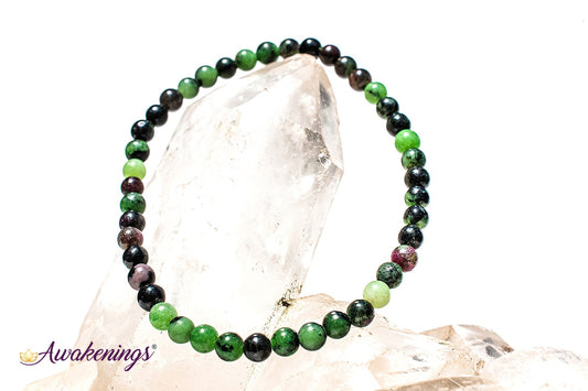 Ruby Zoisite Bracelet- 4mm
