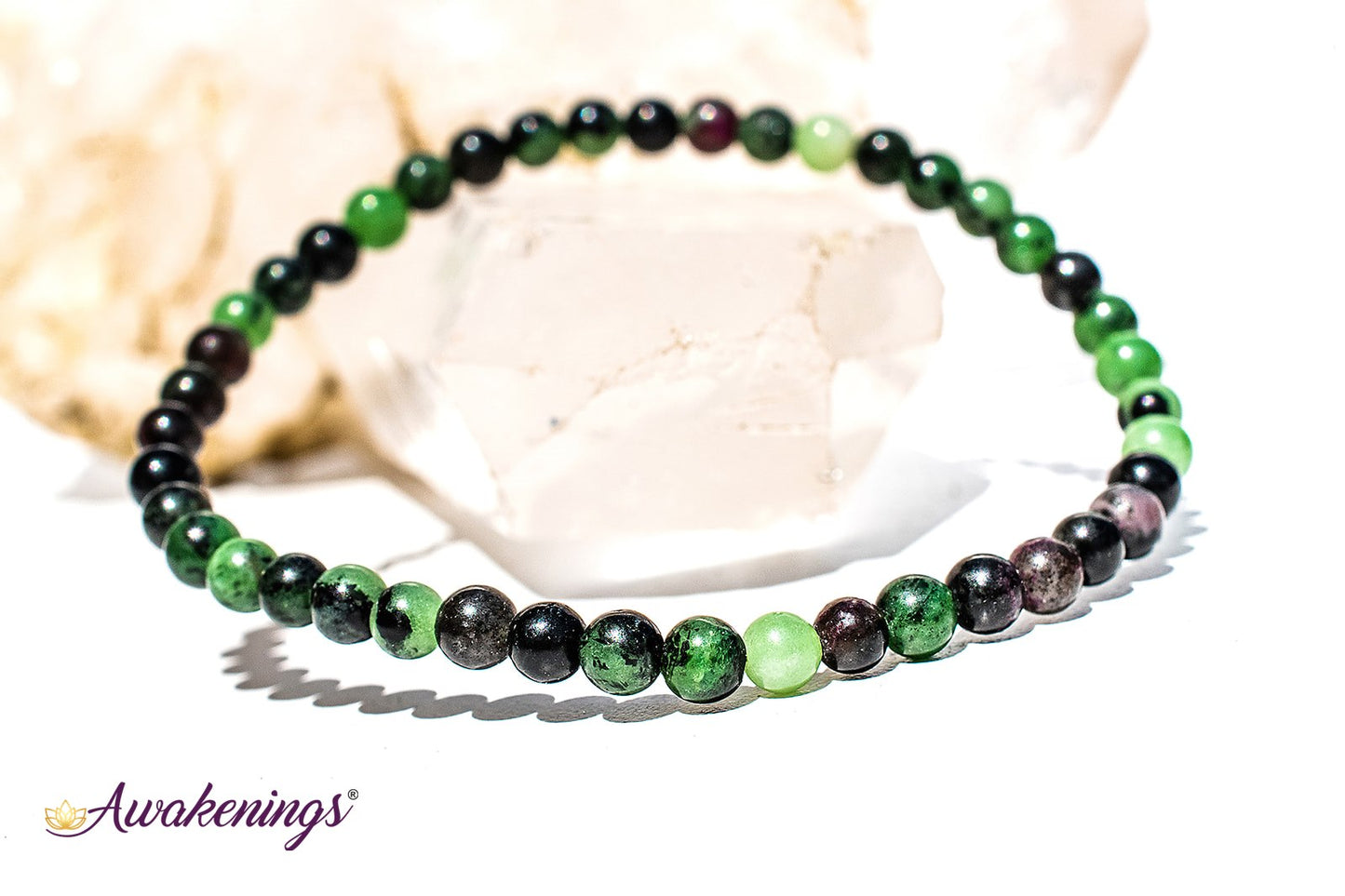 Ruby Zoisite Bracelet- 4mm