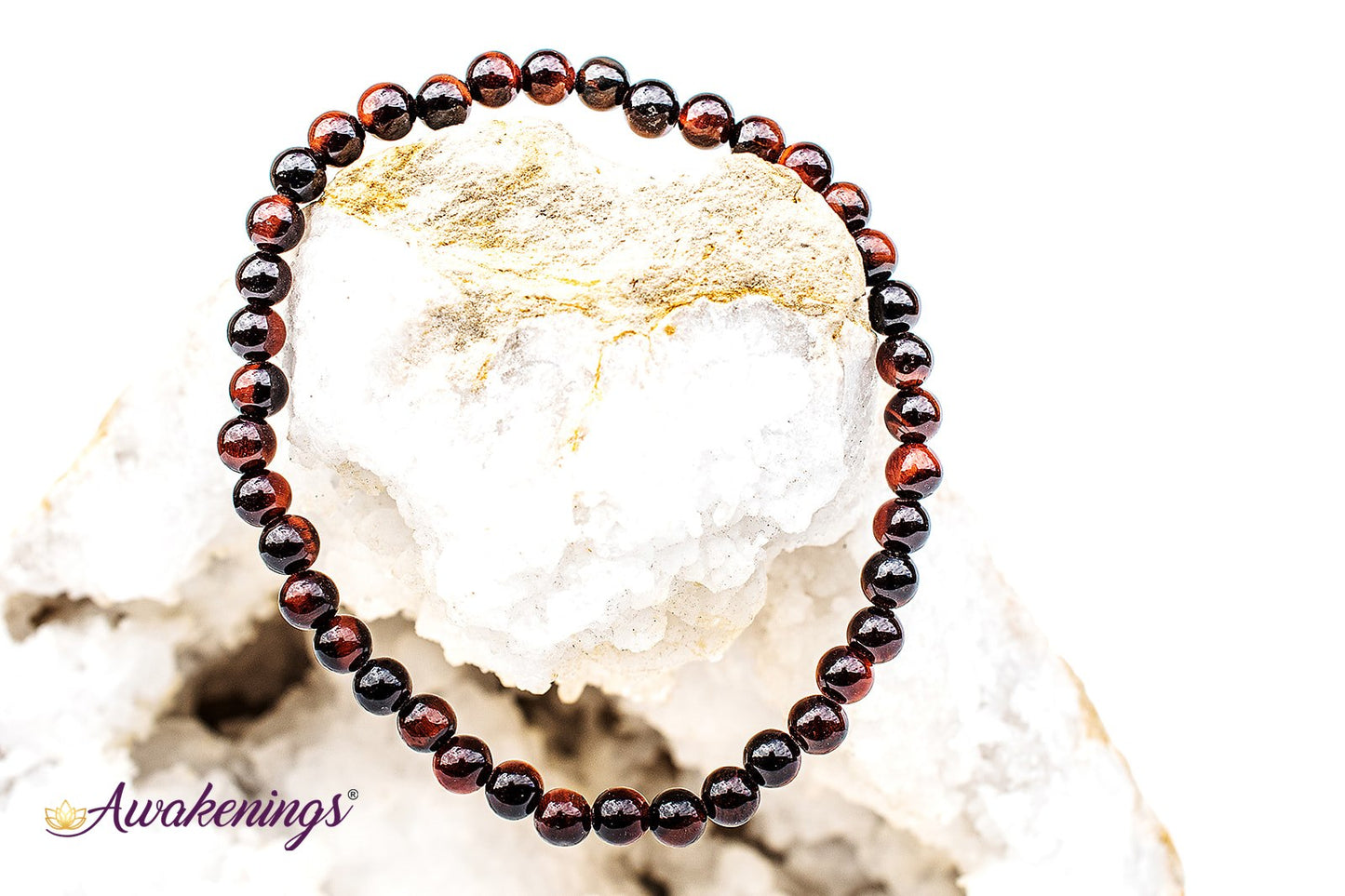 Red Tigers Eye Bracelet-4mm