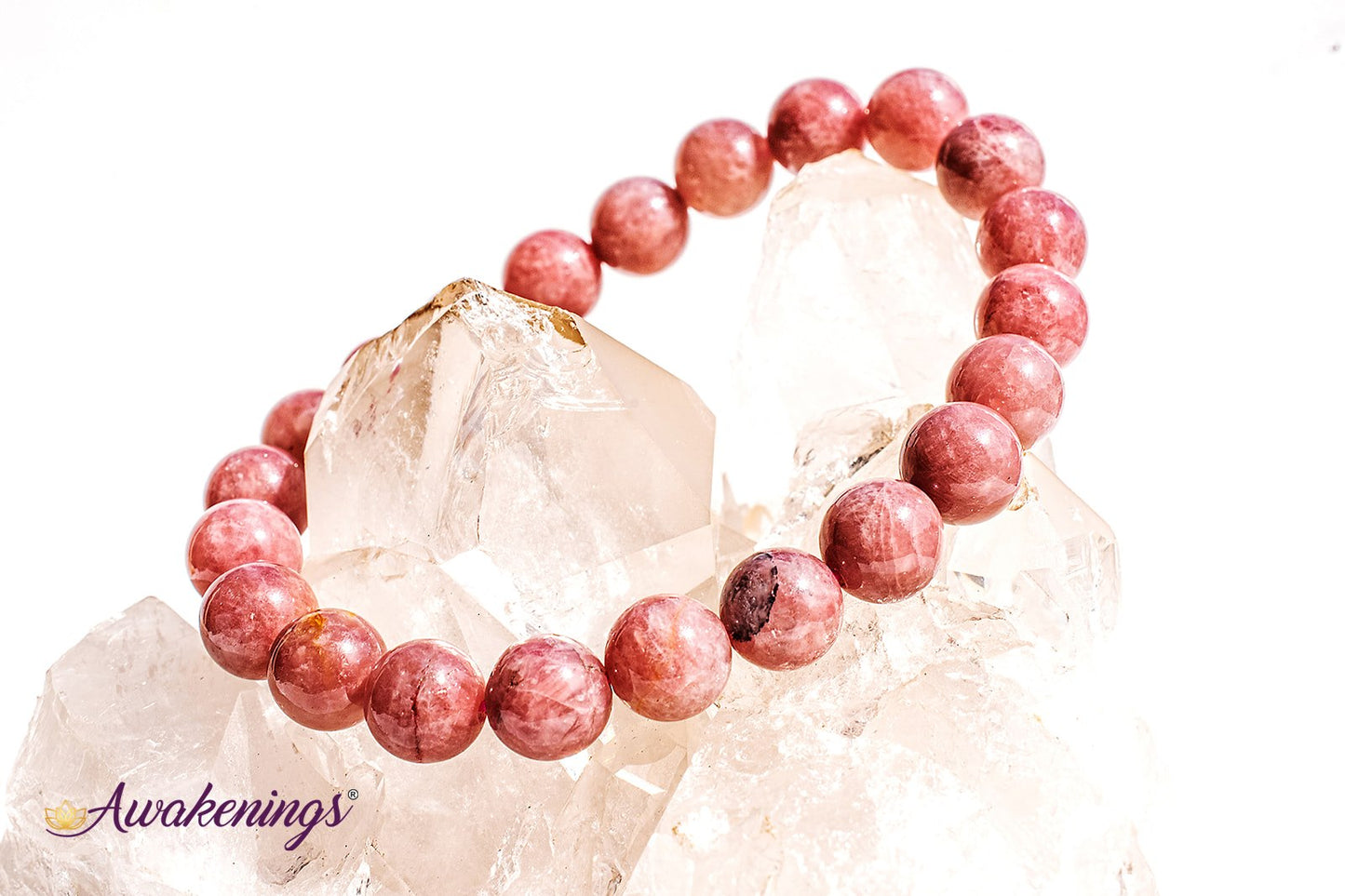 Strawberry Quartz Bracelet- 8mm