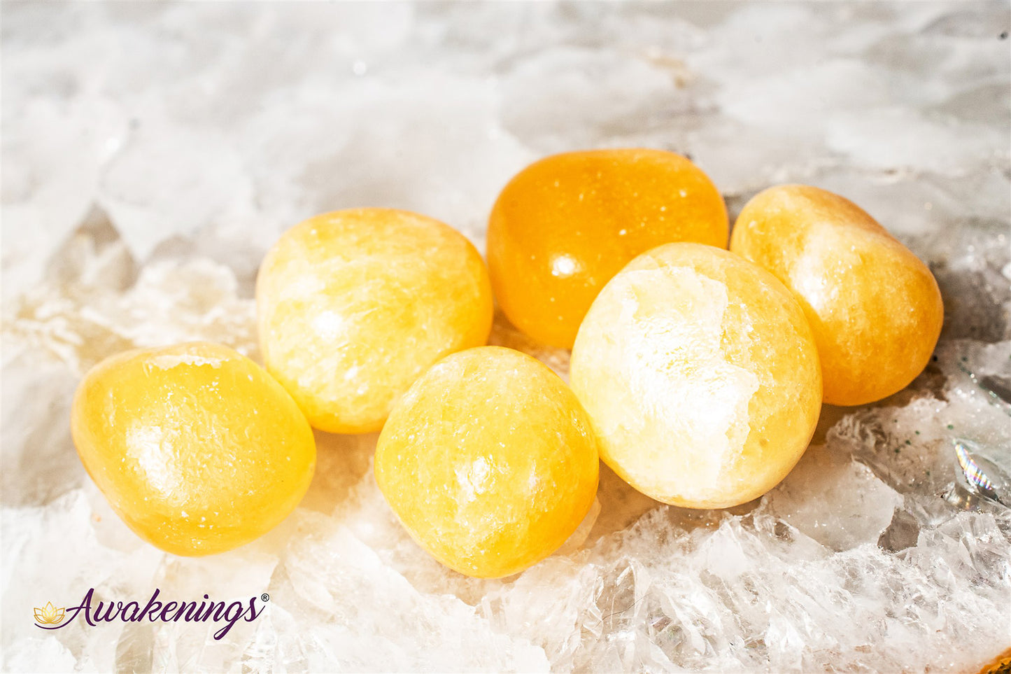 Orange Calcite - Tumbled