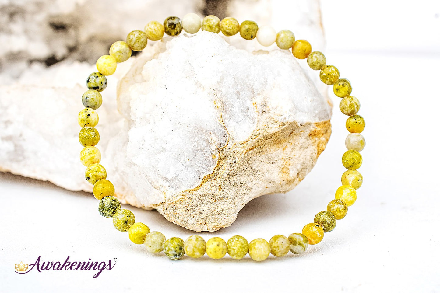 Yellow Turquoise Bracelet-4mm