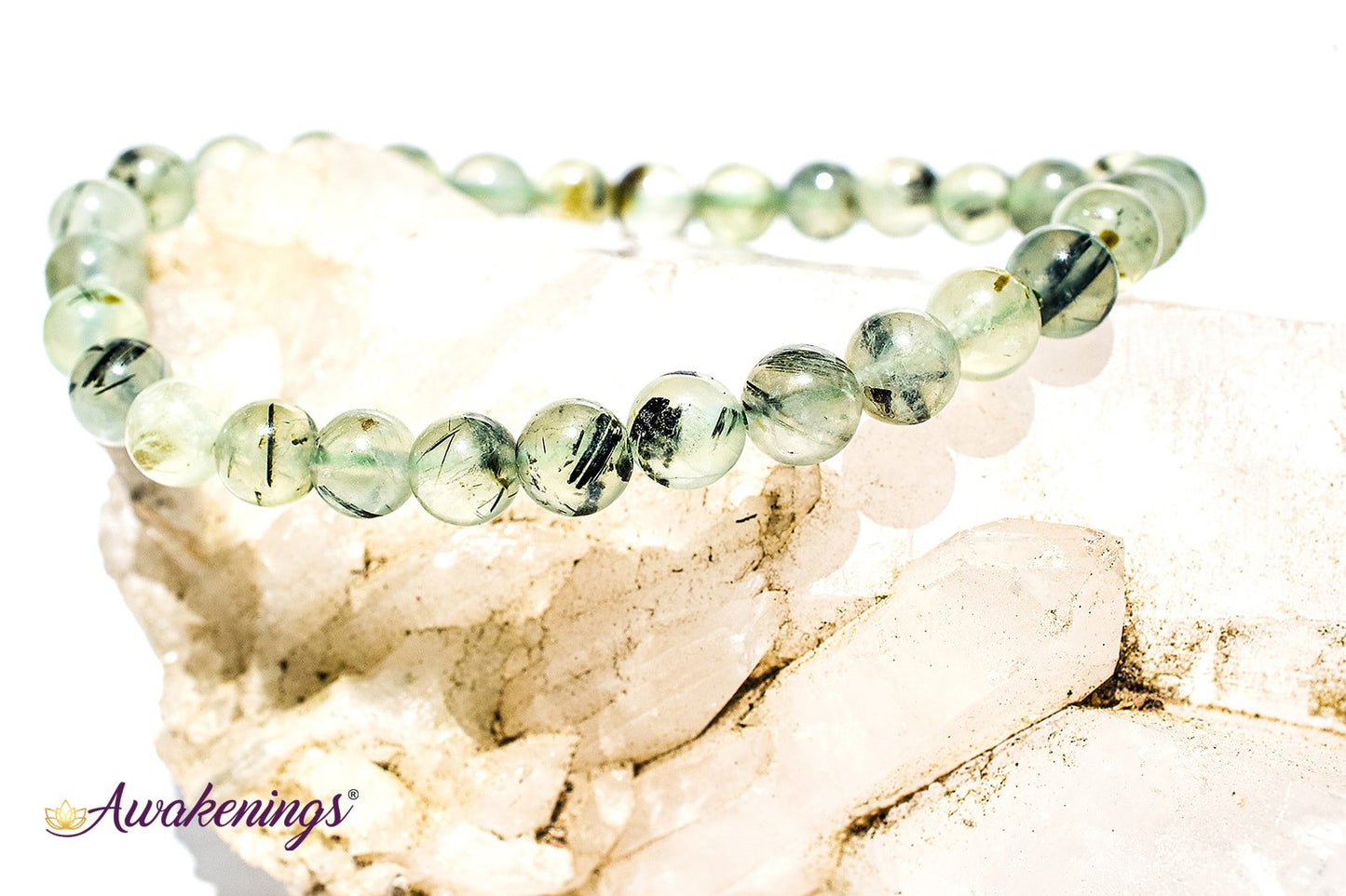 Green Prehnite (with Epidote Inclusions) Bracelet - 6mm