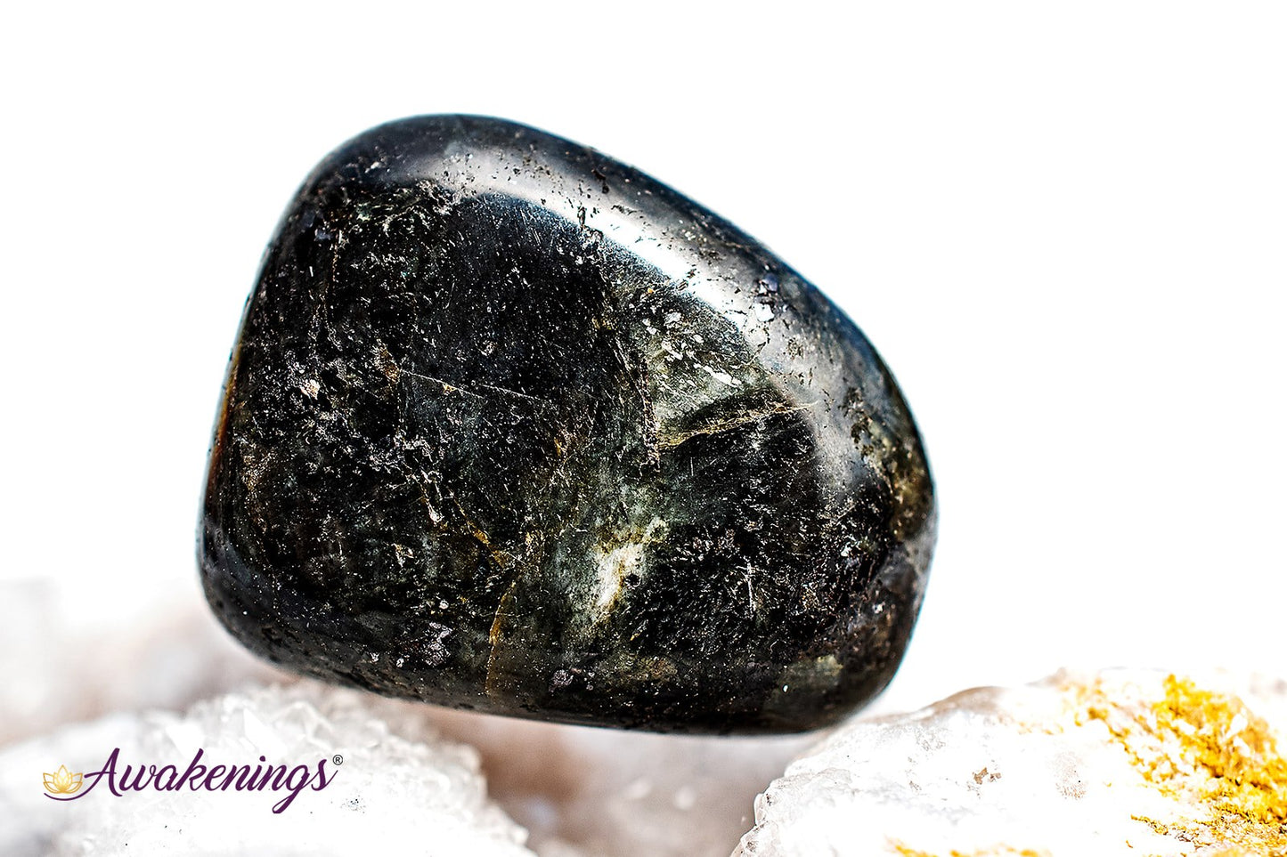 Black Labradorite/Larvikite - Tumbled