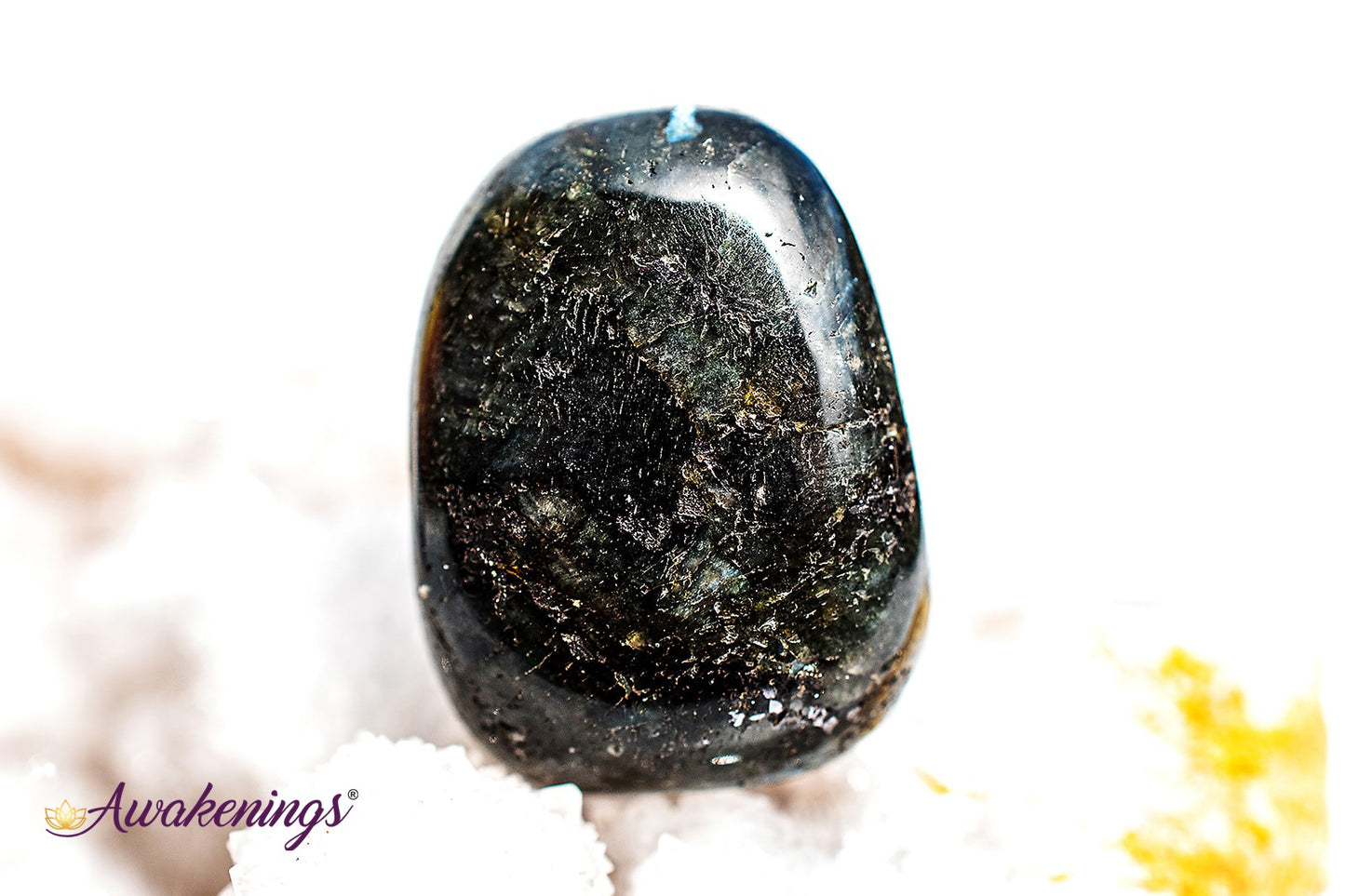 Black Labradorite/Larvikite - Tumbled