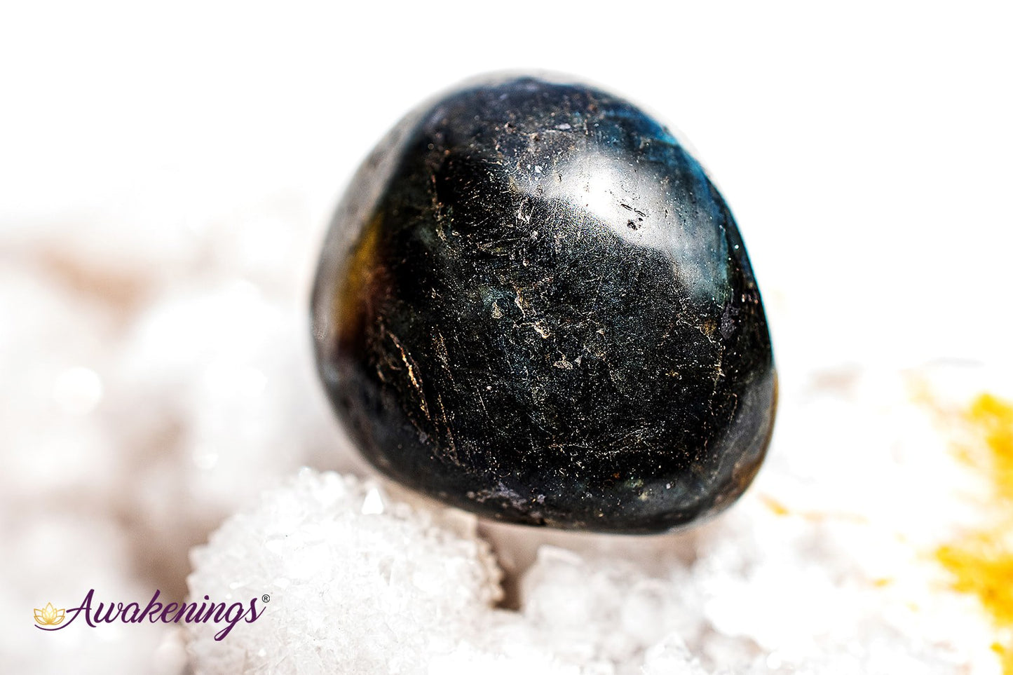 Black Labradorite/Larvikite - Tumbled