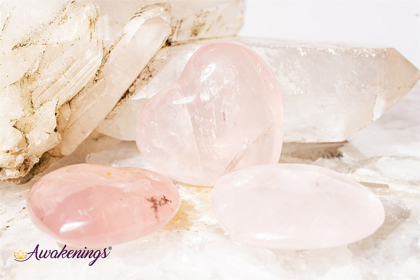 Rose Quartz Heart  - Small (1")