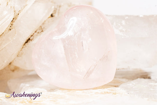 Rose Quartz Heart  - Small (1")