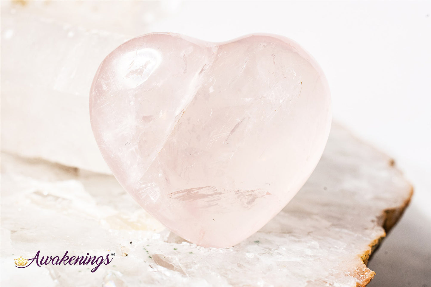 Rose Quartz Heart  - Small (1")