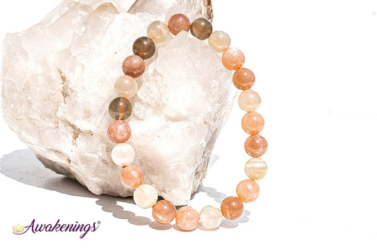 Multi-Color Moonstone Bracelet-8mm