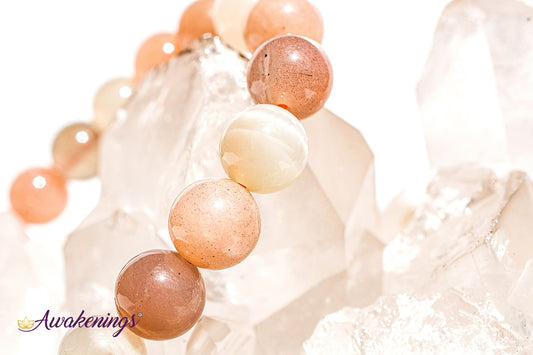 Multi-Color Moonstone Bracelet-8mm