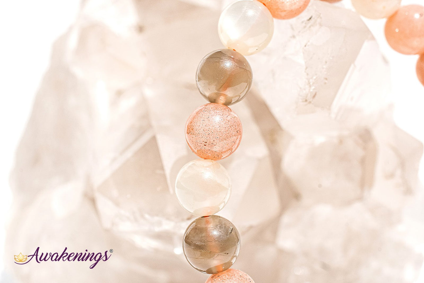 Multi-Color Moonstone Bracelet-8mm